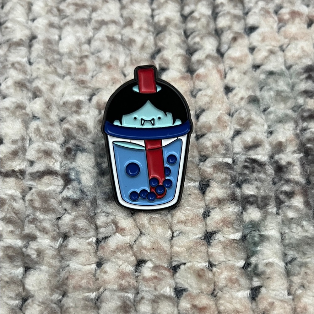 Vampire Bubble Tea Enamel Pin